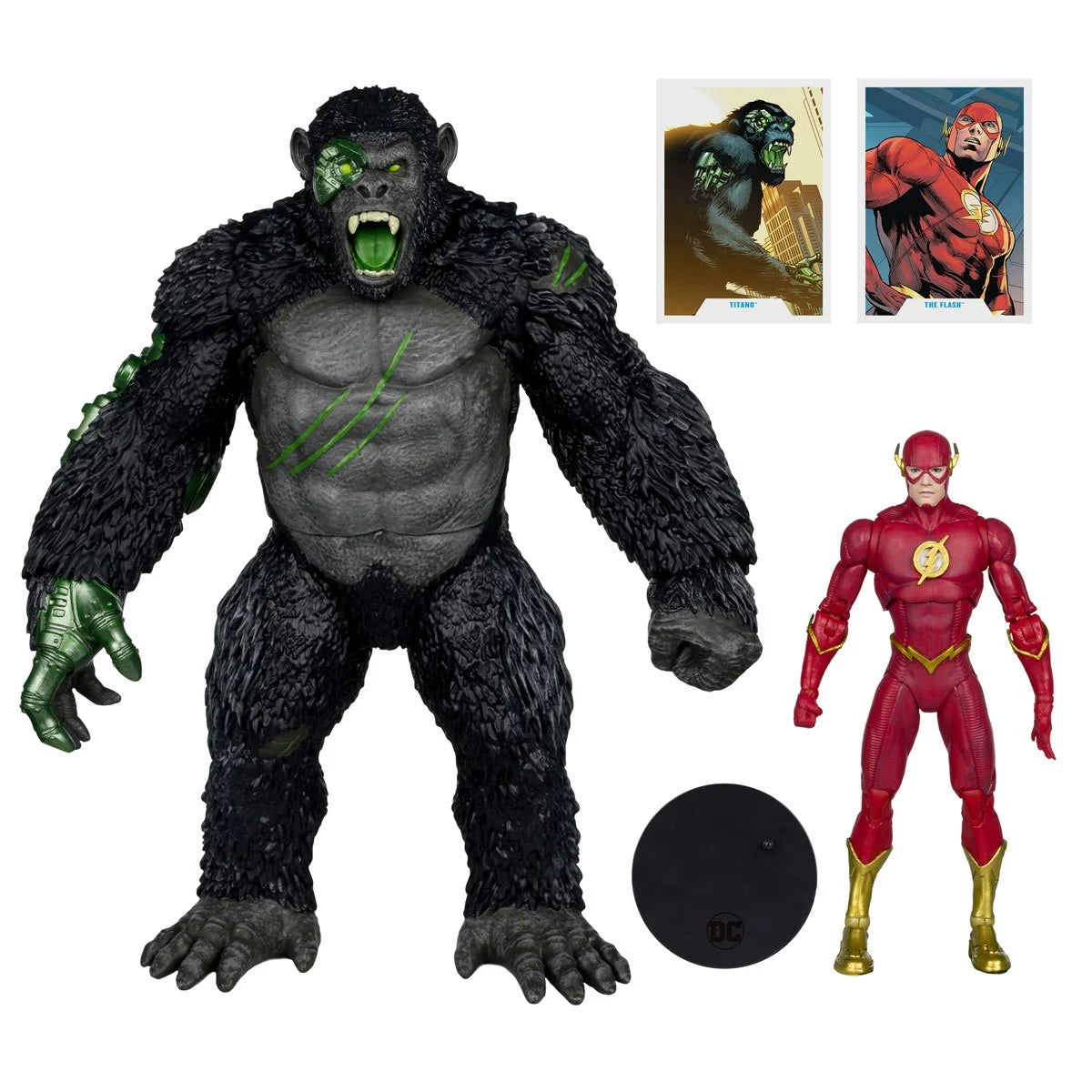 (PREVENTA) DC Multiverse Titano Megafig vs. Flash 7-Inch Scale Action Figure 2-Pack