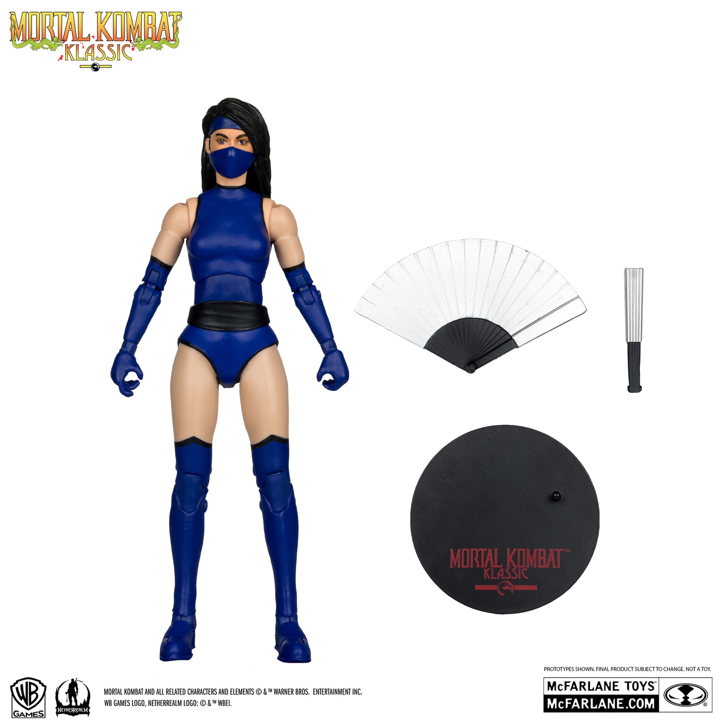 Mortal Kombat Klassic Kitana 7in Action Figure Red Platinum Edition