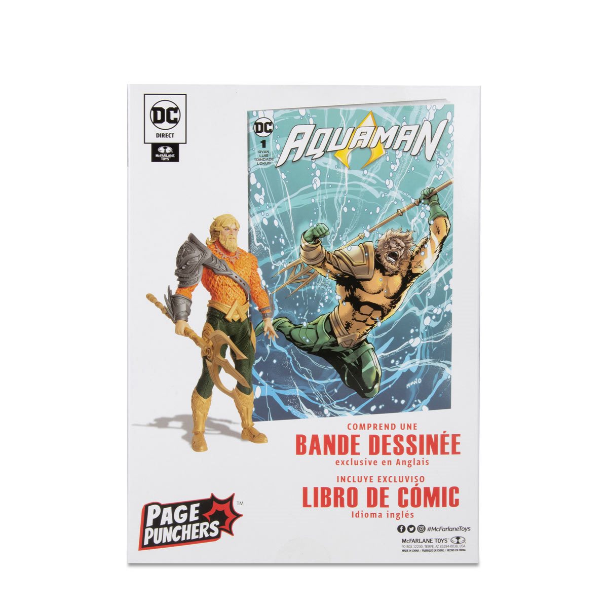 Aquaman Page Punchers Wave 3 Aquaman 7-Inch Scale Action Figure with Comic Book