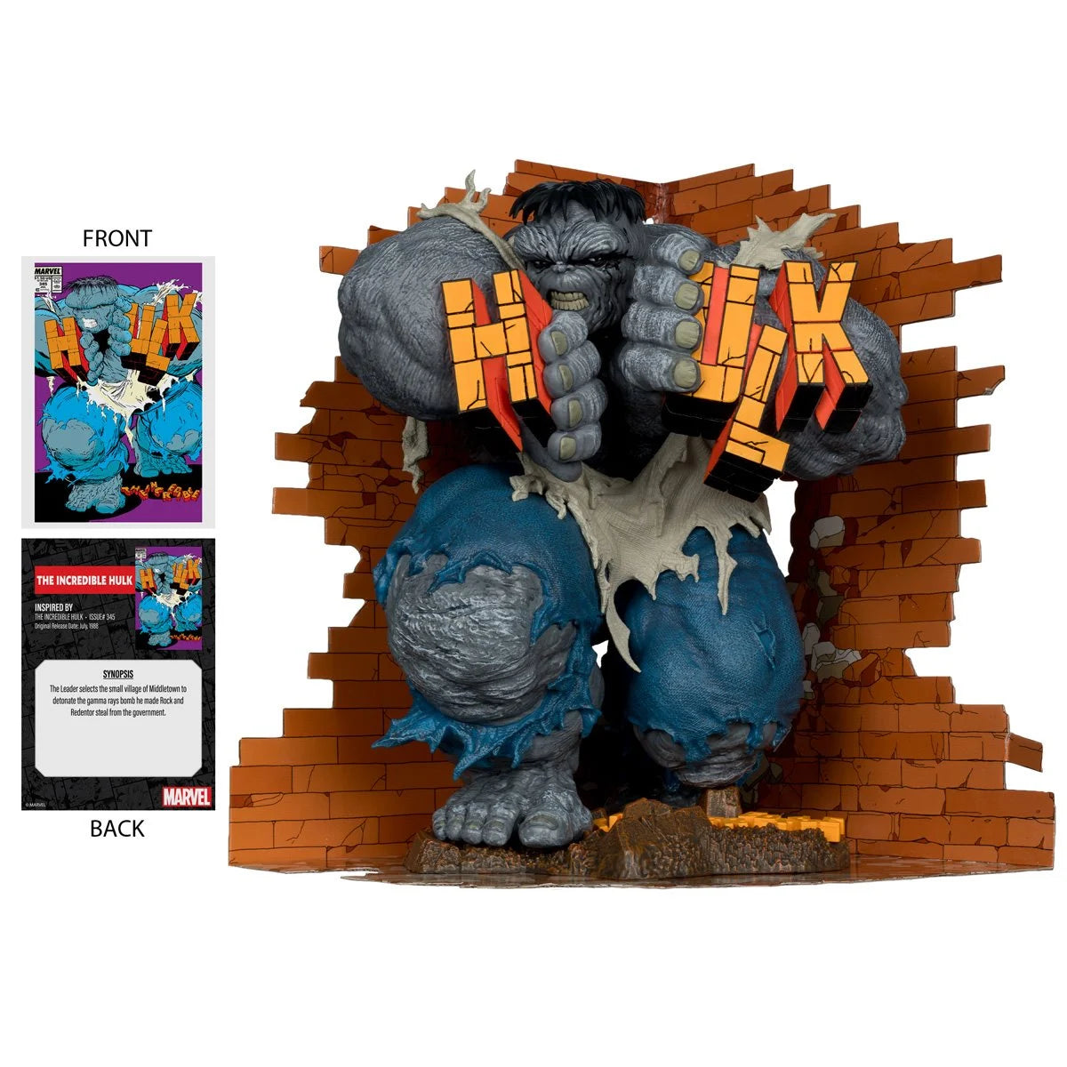 (PREVENTA) Marvel Wave 2 The Incredible Hulk #345 1:6 Scale Posed Figure with Scene