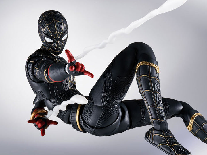 Spider-Man: No Way Home Spider-Man Black and Gold Suit S.H.Figuarts Action Figure
