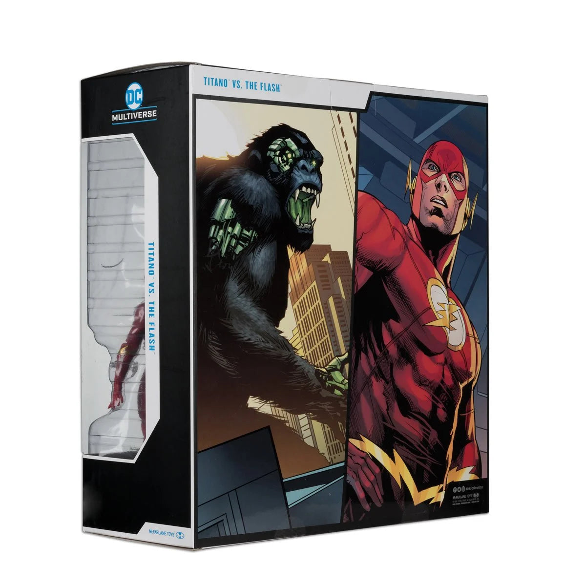 (PREVENTA) DC Multiverse Titano Megafig vs. Flash 7-Inch Scale Action Figure 2-Pack