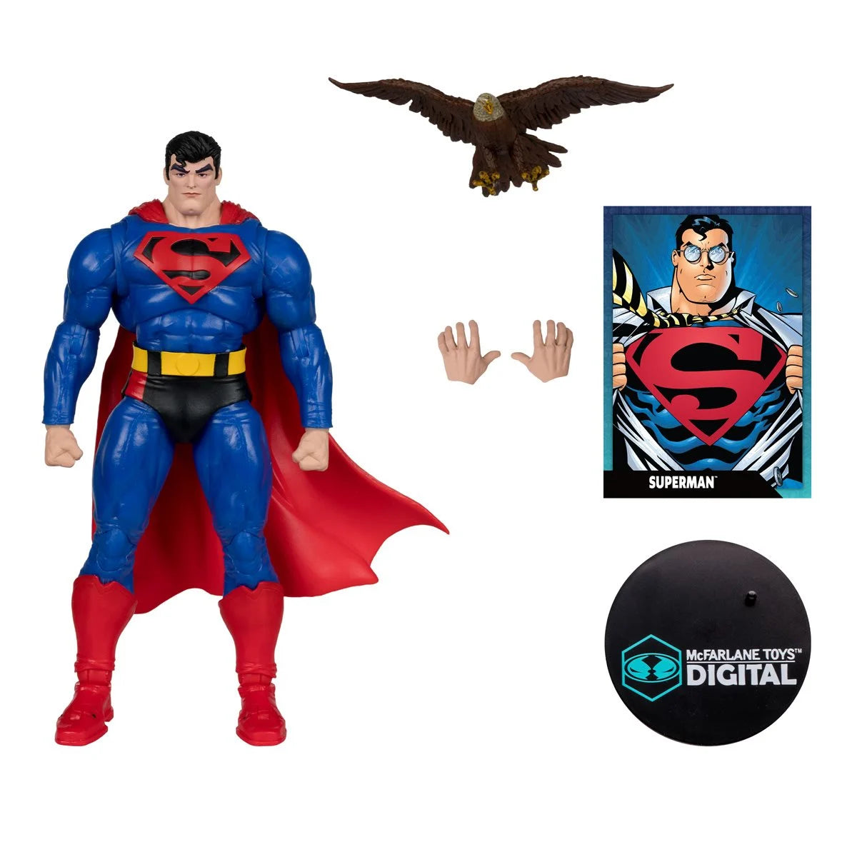 DC Direct Superman Our Worlds at War 7-Inch Scale Wave 2 Action Figure with McFarlane Toys Digital Collectible