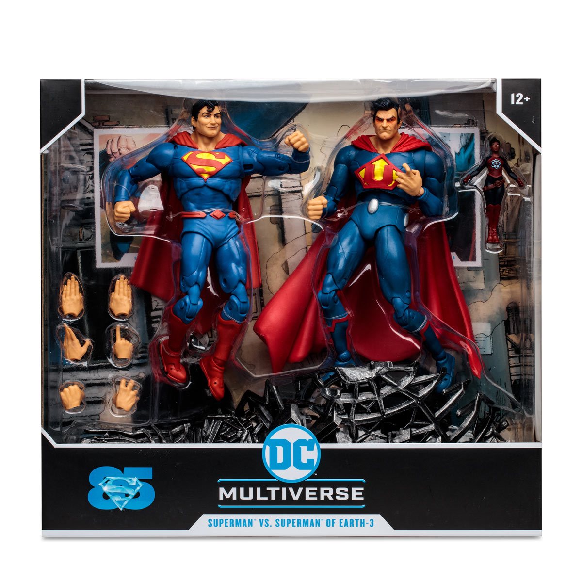 DC Superman vs. Superman of Earth-3 with Atomica 7-Inch Scale Action Figure 2-Pack