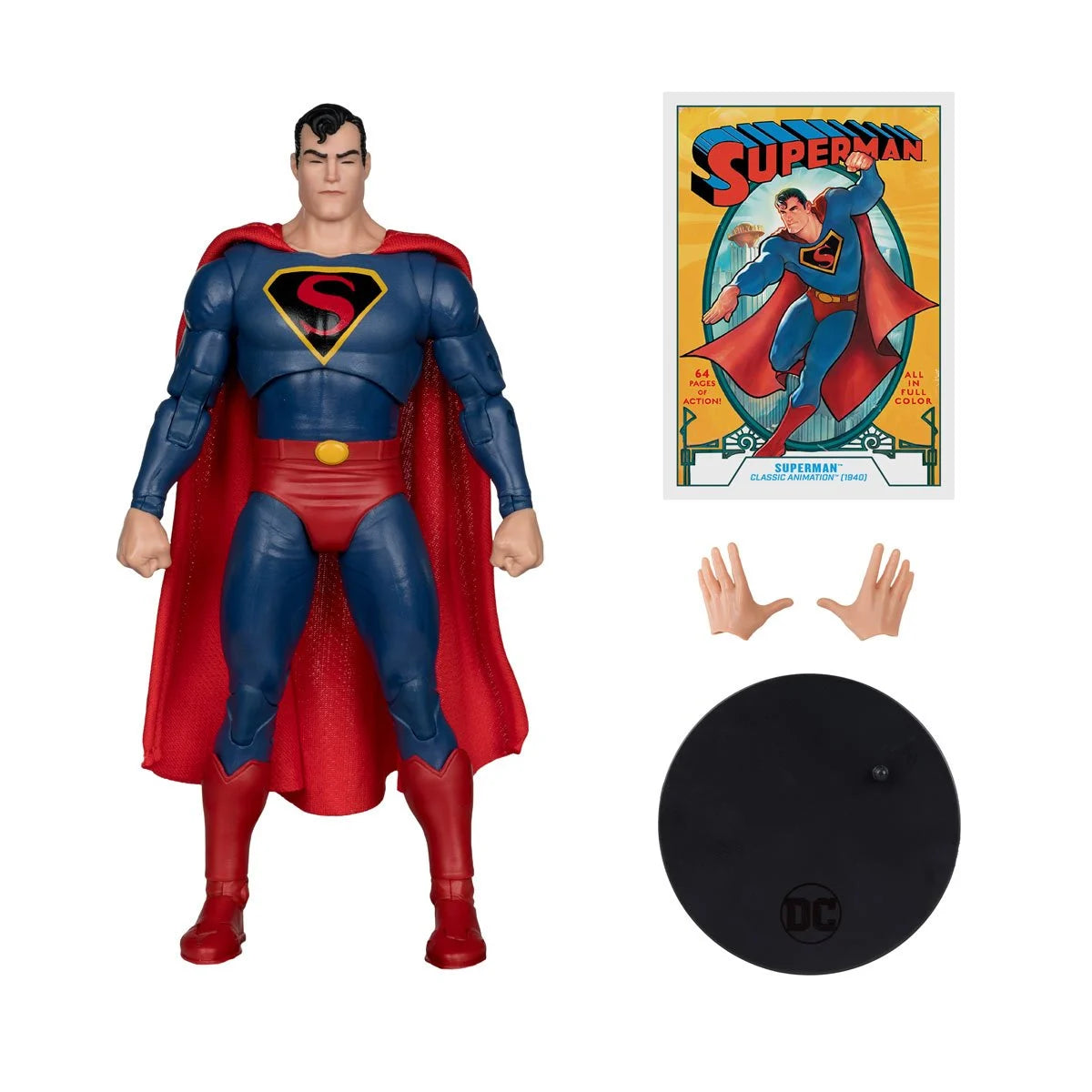 DC Multiverse Wave 20 Superman 1940s Classic Animation 7-Inch Scale Action Figure