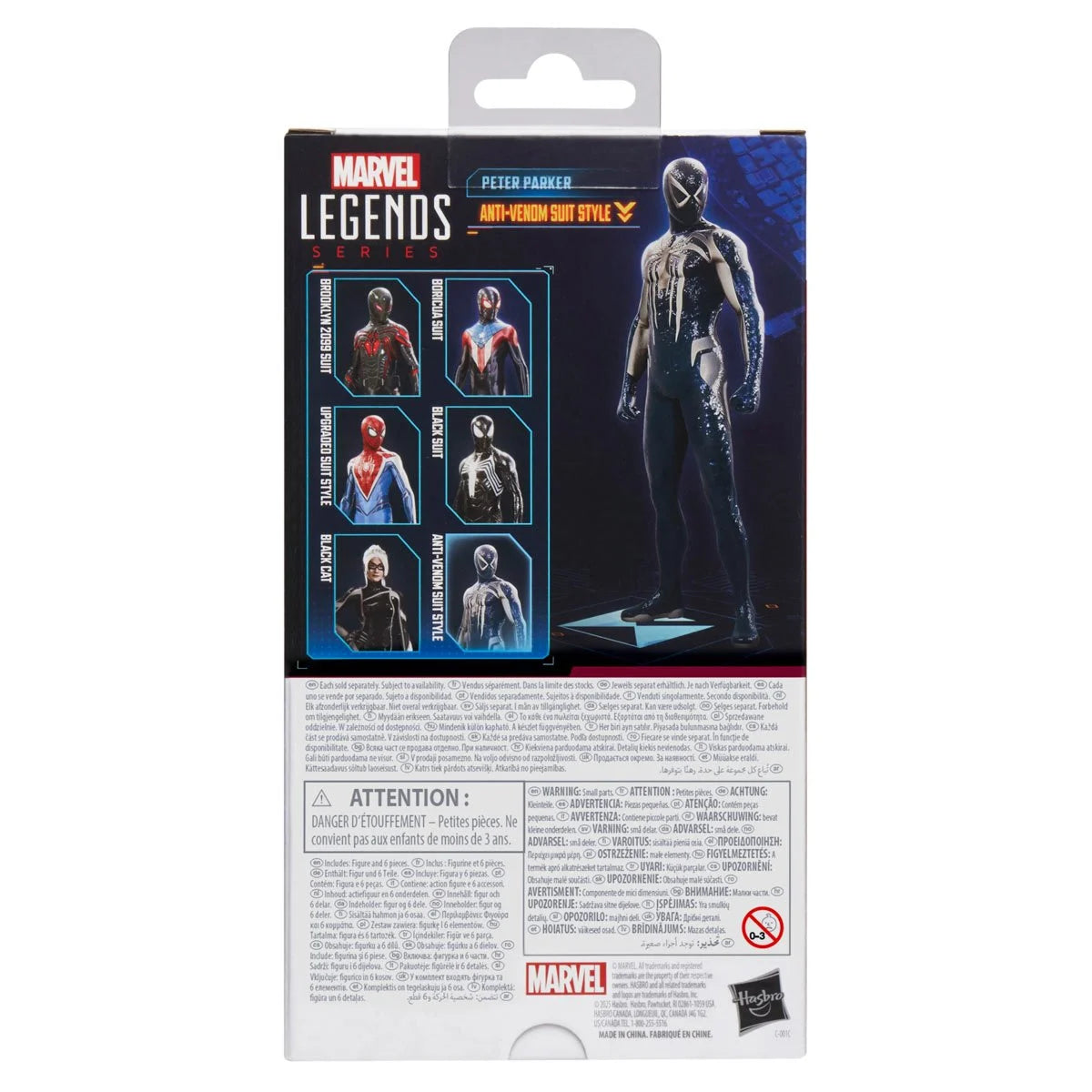 (PREVENTA) Spider-Man Marvel Legends Series Gamerverse Peter Parker Anti-Venom Suit Style 6-Inch Action Figure