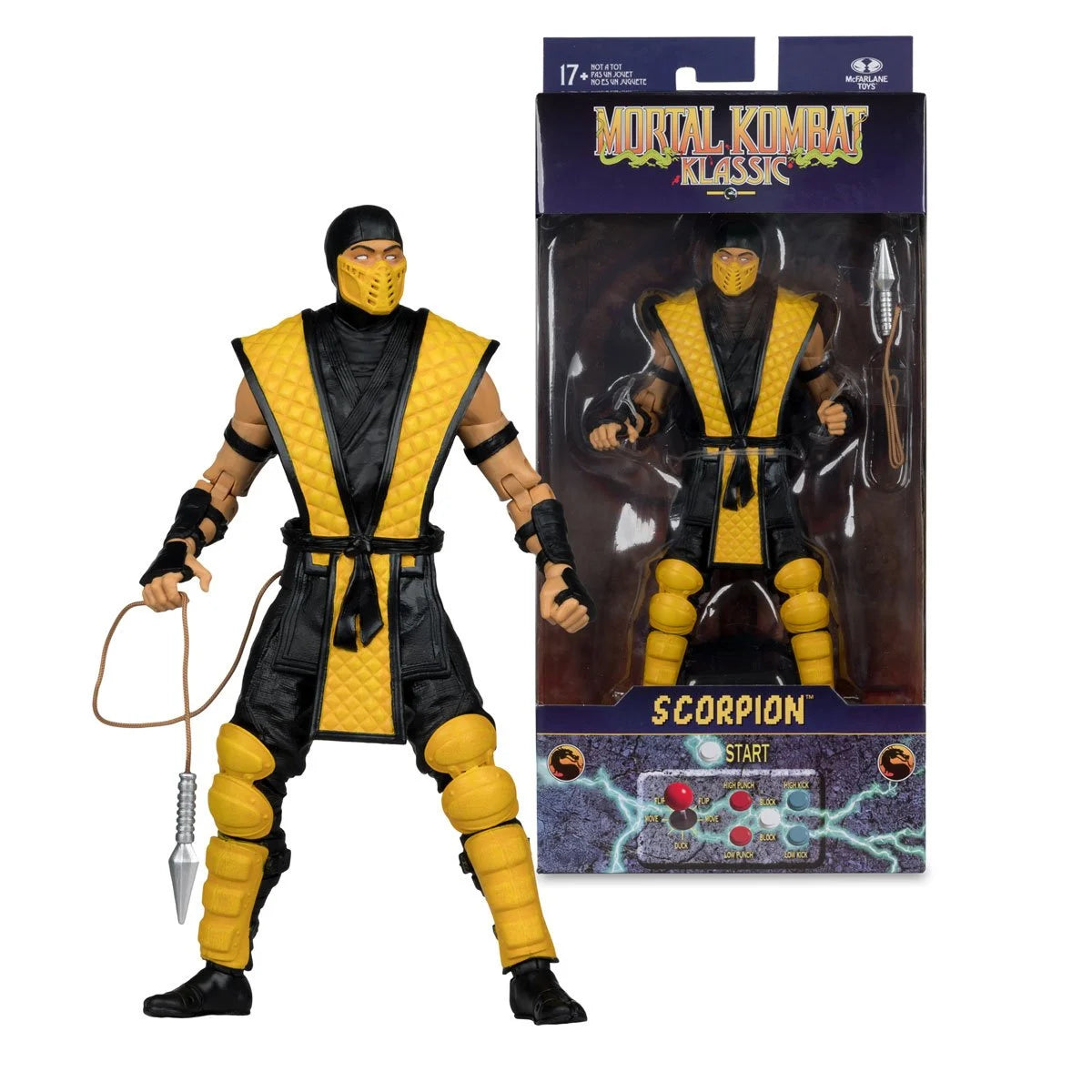 (PREVENTA) Mortal Kombat Klassics Wave 1 Scorpion 7-Inch Scale Action Figure