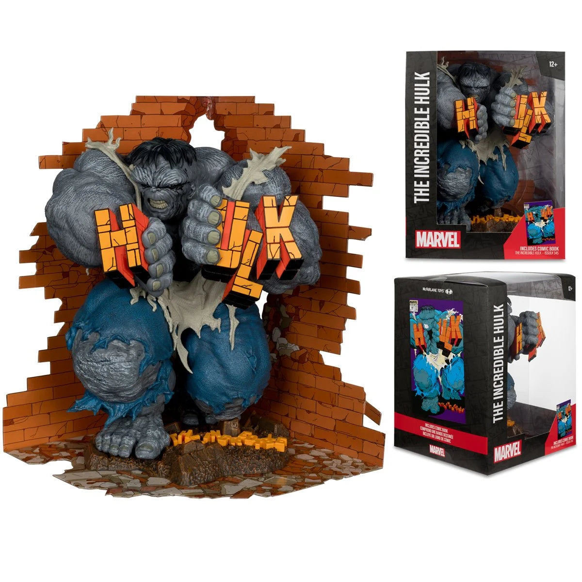 (PREVENTA) Marvel Wave 2 The Incredible Hulk #345 1:6 Scale Posed Figure with Scene