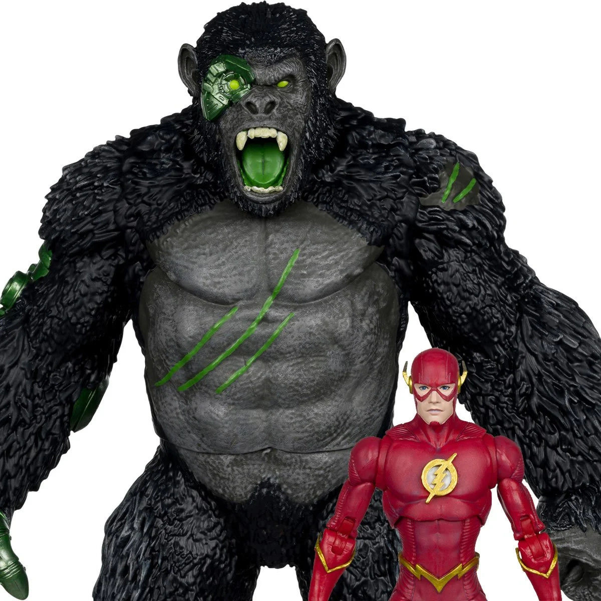 (PREVENTA) DC Multiverse Titano Megafig vs. Flash 7-Inch Scale Action Figure 2-Pack