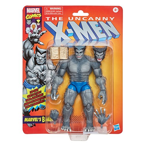 X-Men Marvel Legends Series 6-Inch Retro Gray Beast Action Figure - Exclusive