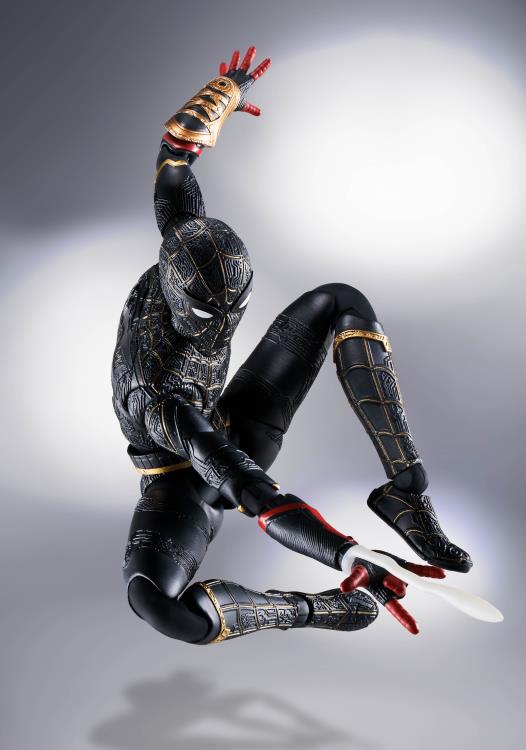 Spider-Man: No Way Home Spider-Man Black and Gold Suit S.H.Figuarts Action Figure