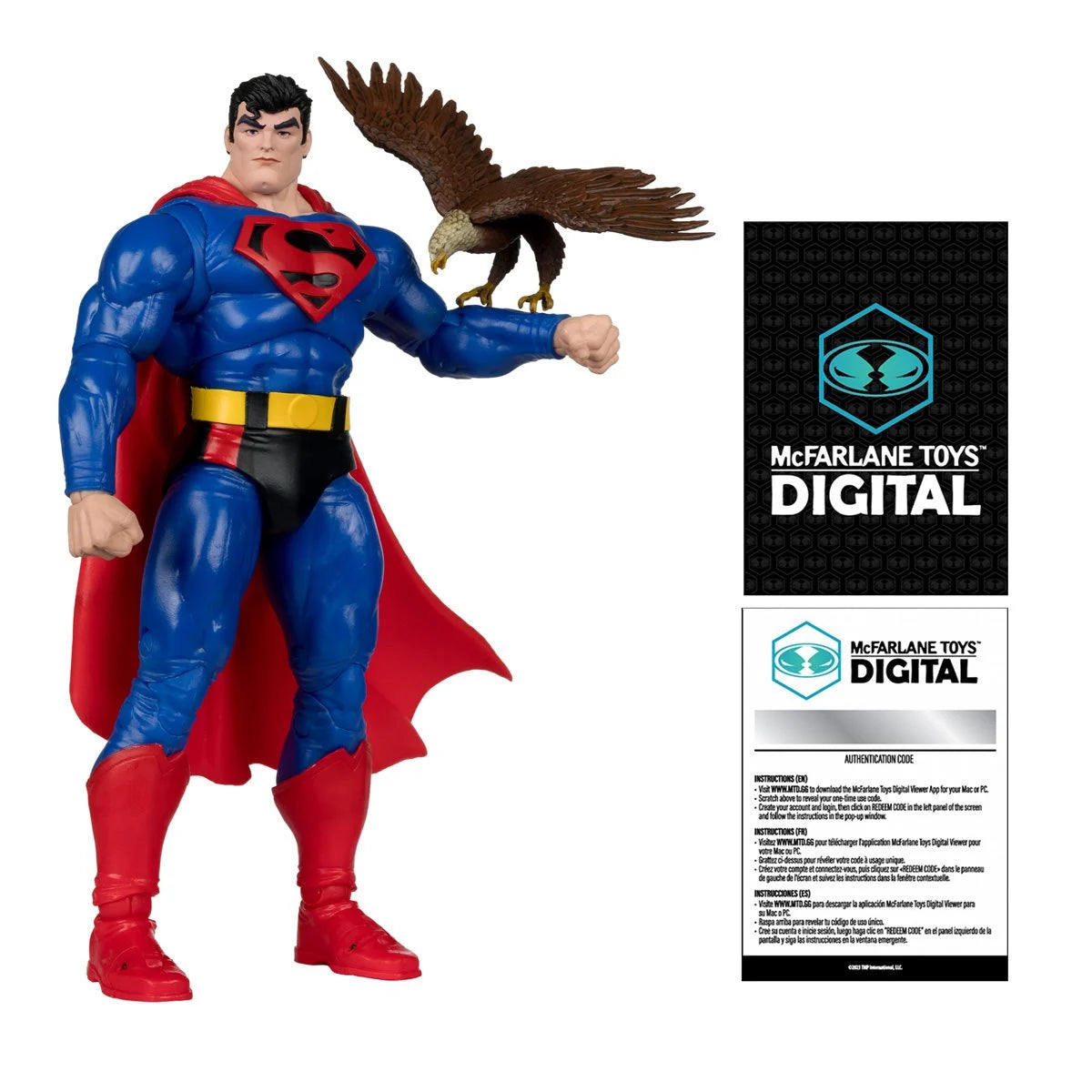 DC Direct Superman Our Worlds at War 7-Inch Scale Wave 2 Action Figure with McFarlane Toys Digital Collectible