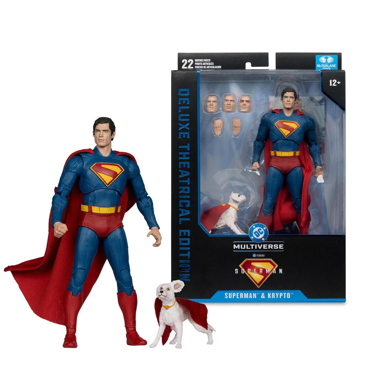 (PREVENTA) DC Multiverse Theatrical Deluxe Wave 1 Superman Movie Superman and Krypto 7-Inch Scale Action Figure