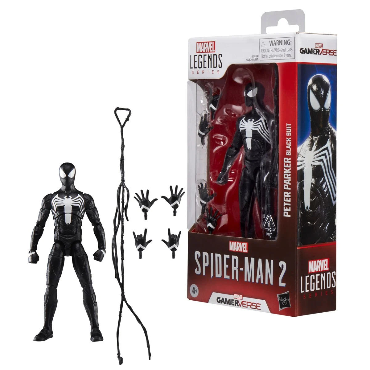 (PREVENTA) Spider-Man Marvel Legends Series Gamerverse Peter Parker Black Suit 6-Inch Action Figure