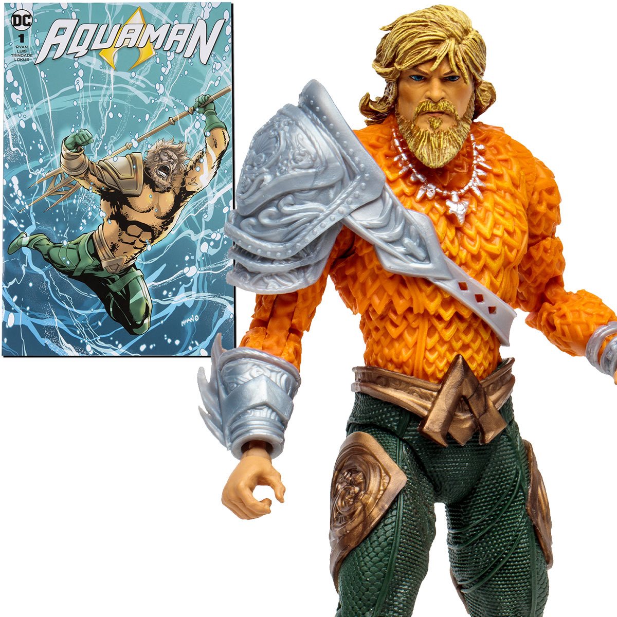 Aquaman Page Punchers Wave 3 Aquaman 7-Inch Scale Action Figure with Comic Book
