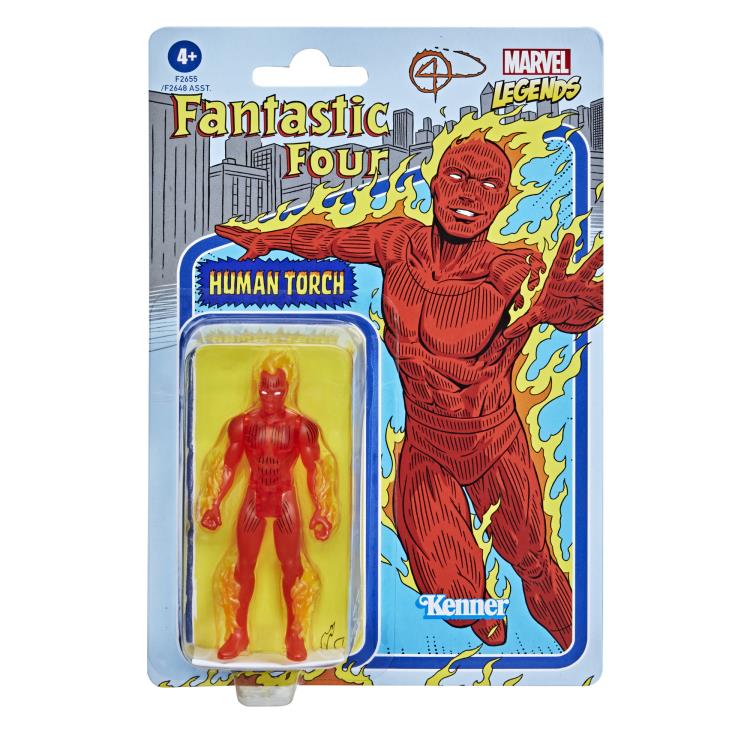 Marvel Legends Retro 375 Collection 3 3/4-Inch Human Torch  Action Figure