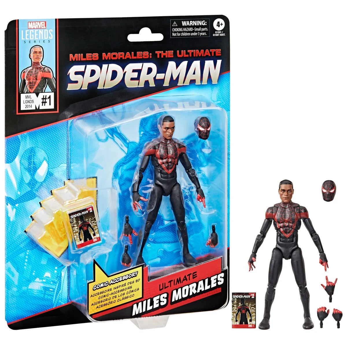 (PREVENTA) Marvel Legends Ultimate Spider-Man Miles Morales Comics-Inspired 6-Inch Action Figure