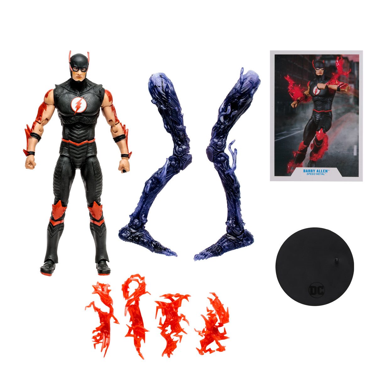 DC Build-A Wave 9 Speed Metal Barry Allen 7-Inch Scale Action Figure