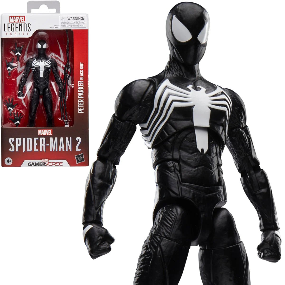 (PREVENTA) Spider-Man Marvel Legends Series Gamerverse Peter Parker Black Suit 6-Inch Action Figure