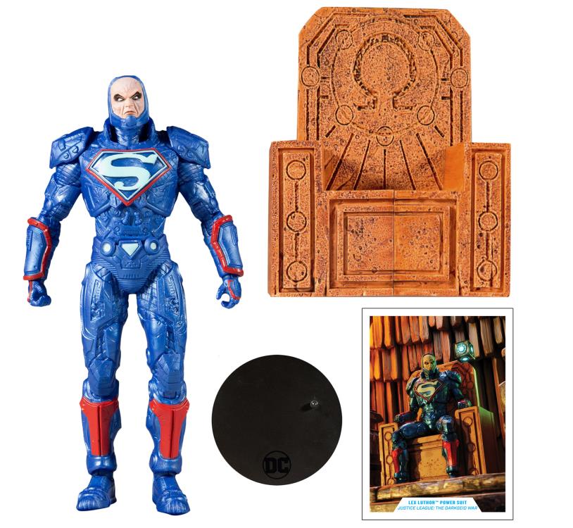 DC Multiverse Lex Luthor Blue Power Suit Justice League: The Darkseid War 7-Inch Scale Action Figure