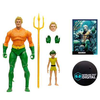 DC Direct Aquaman DC Classic 7-Inch Scale Wave 1 Action Figure with McFarlane Toys Digital Collectible