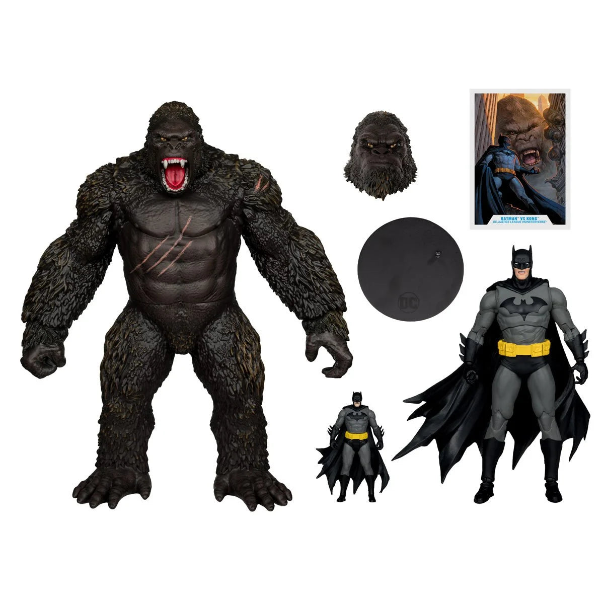 (PREVENTA) DC Multiverse Batman vs. Kong Megafig Justice League vs. Godzilla vs. Kong Action Figure 2-Pack