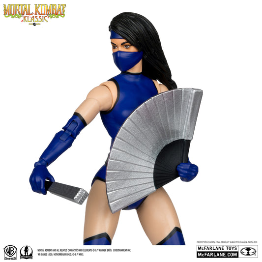 Mortal Kombat Klassic Kitana 7in Action Figure Red Platinum Edition