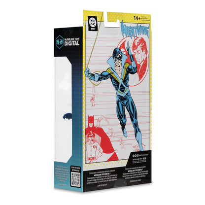 DC Direct Wave 5 Nightwing Teen Titans 7-Inch Scale Action Figure with McFarlane Toys Digital Collectible