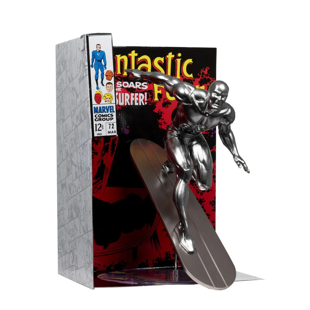 (PREVENTA) Marvel Collection Wave 6 Silver Surfer Fantastic Four #72 1:6 Scale Posed Figure with Scene and Comic