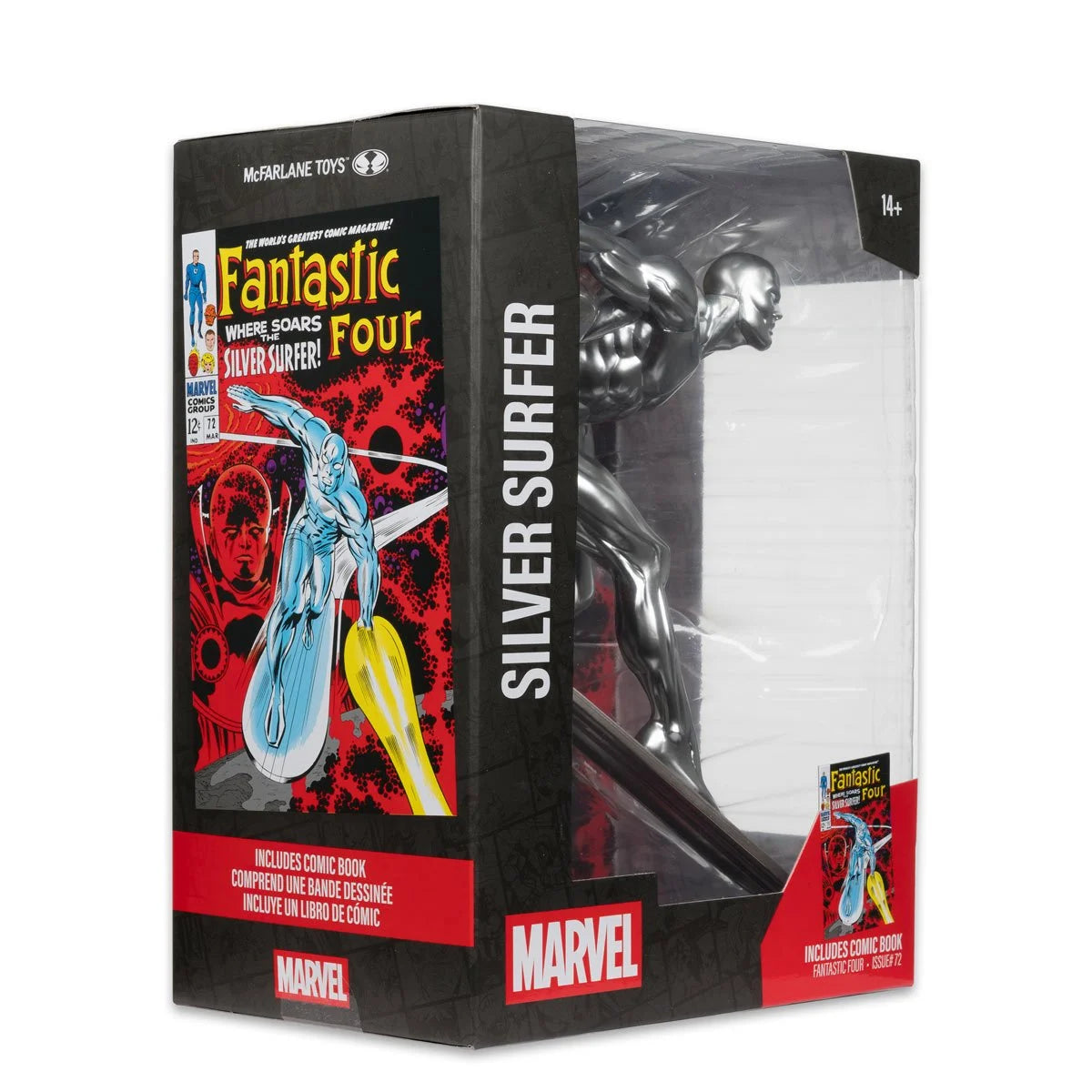 (PREVENTA) Marvel Collection Wave 6 Silver Surfer Fantastic Four #72 1:6 Scale Posed Figure with Scene and Comic