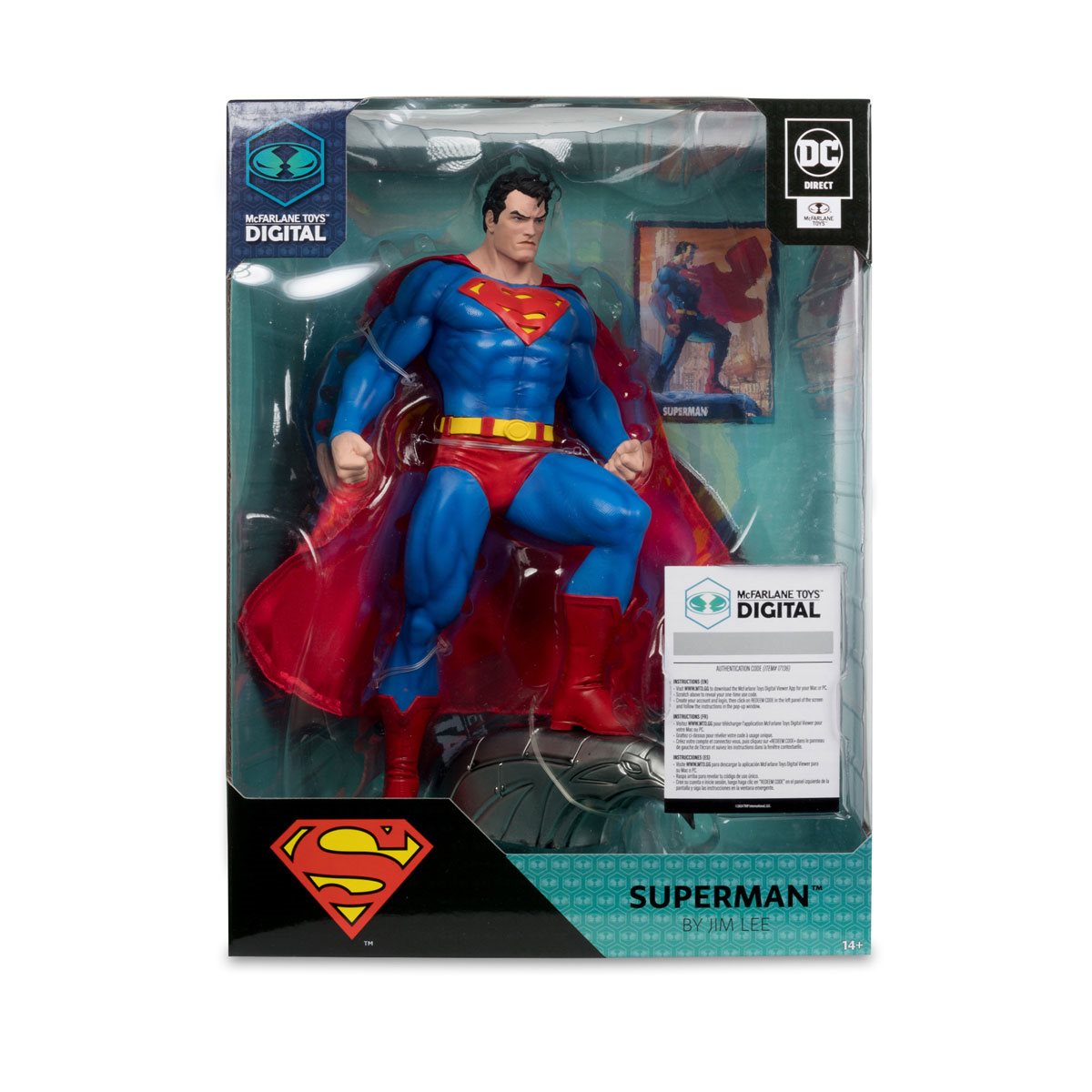 (PREVENTA) DC Direct Superman by Jim Lee 1:6 Scale Statue with McFarlane Toys Digital Collectible