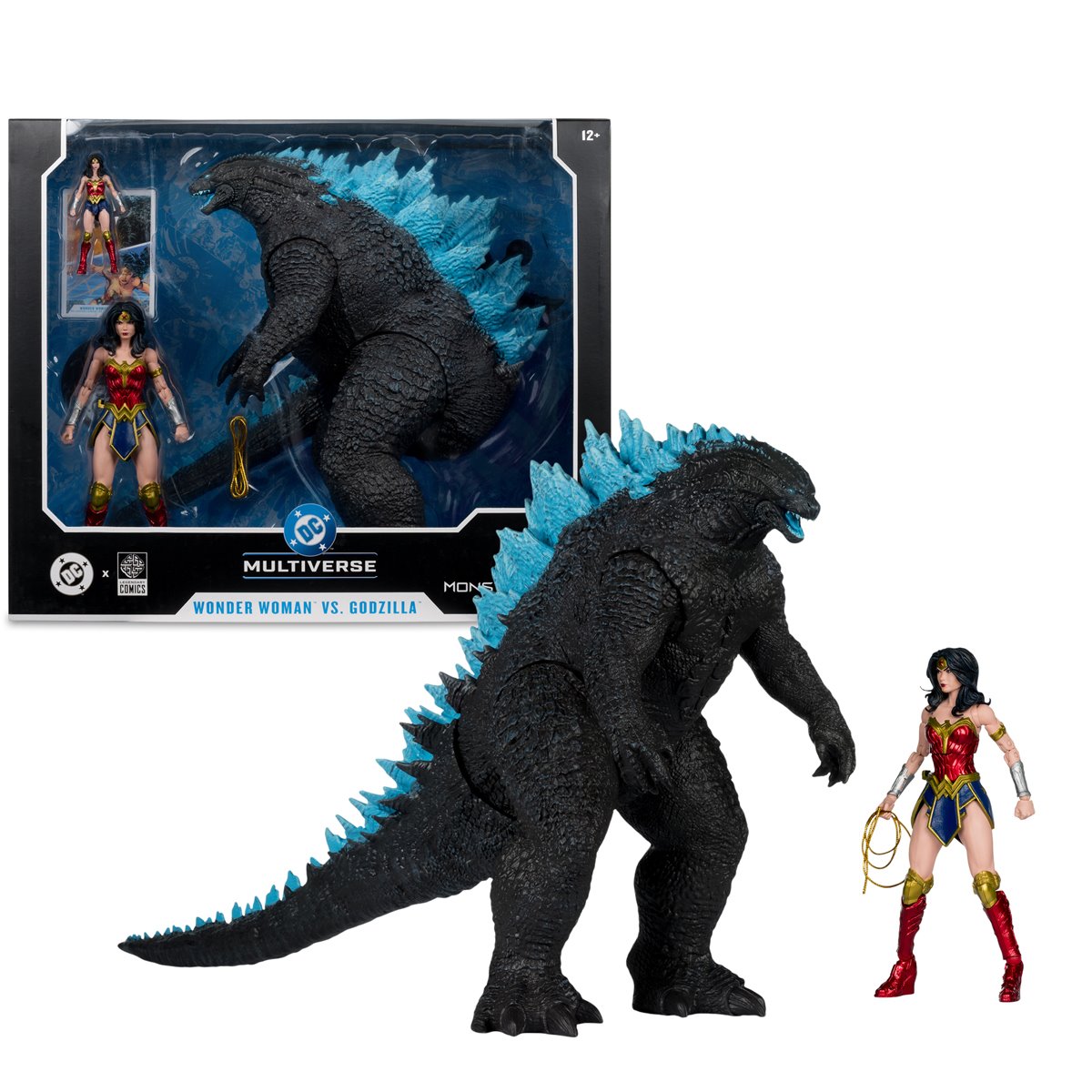 DC Multiverse Wonder Woman vs. Godzilla Megafig Justice League vs. Godzilla vs. Kong Action Figure 2-Pack