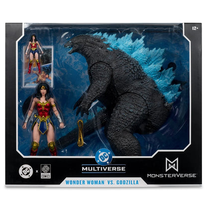 DC Multiverse Wonder Woman vs. Godzilla Megafig Justice League vs. Godzilla vs. Kong Action Figure 2-Pack