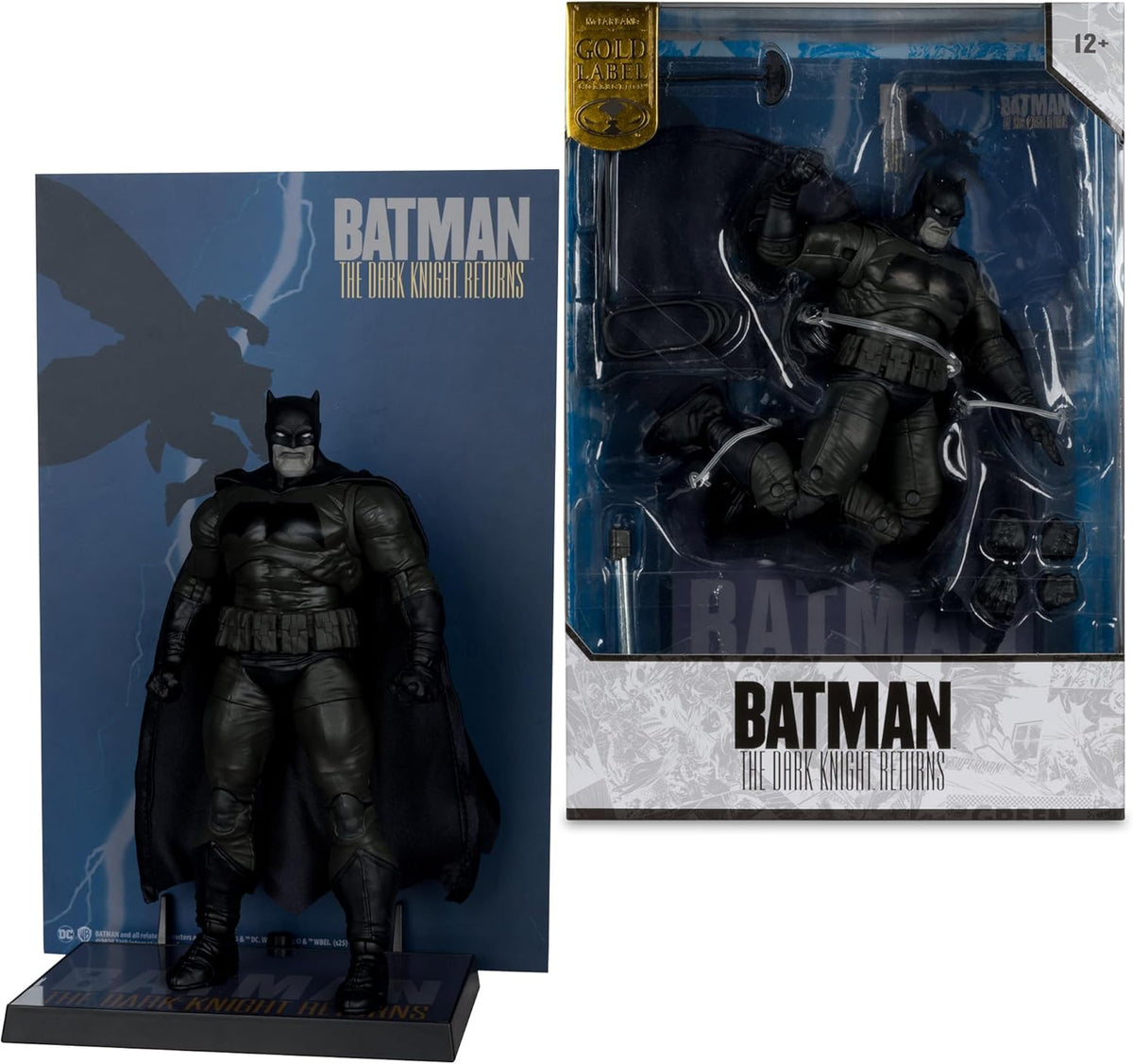 (PREVENTA) McFarlane Toys - DC Multiverse Batman (The Dark Knight Returns) 7in Action Figure, McFarlane Cover Recreations, Gold Label, Amazon Exclusive