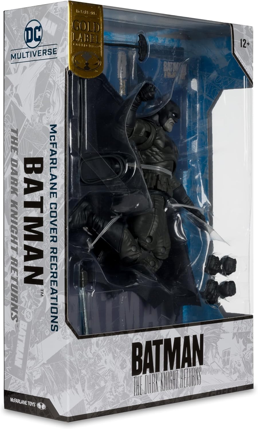 (PREVENTA) McFarlane Toys - DC Multiverse Batman (The Dark Knight Returns) 7in Action Figure, McFarlane Cover Recreations, Gold Label, Amazon Exclusive