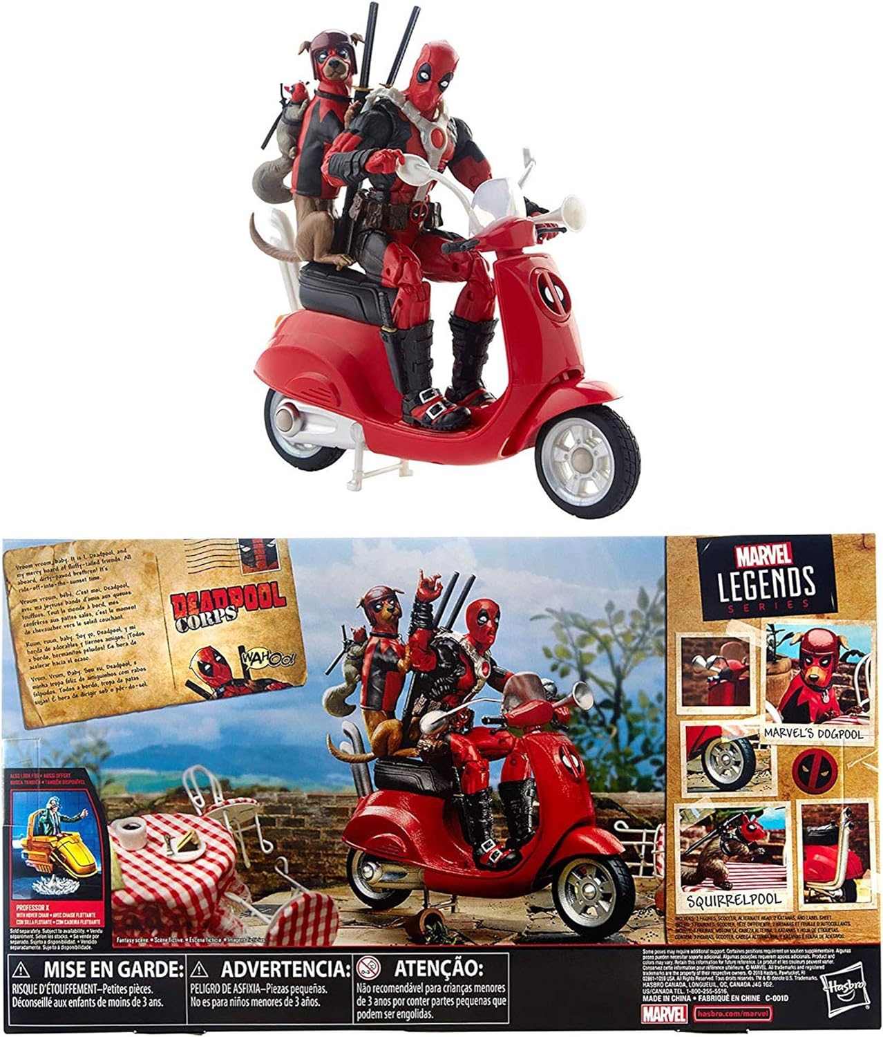 (PREVENTA) Marvel Legends Ultimate Deadpool Corps 6-Inch Action Figures with Scooter