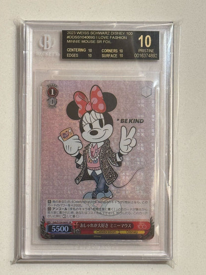 2023 WEISS SCHWARZ DISNEY 100 #DDSS104069S I LOVE FASHION MINNIE MOUSE SR FIOL