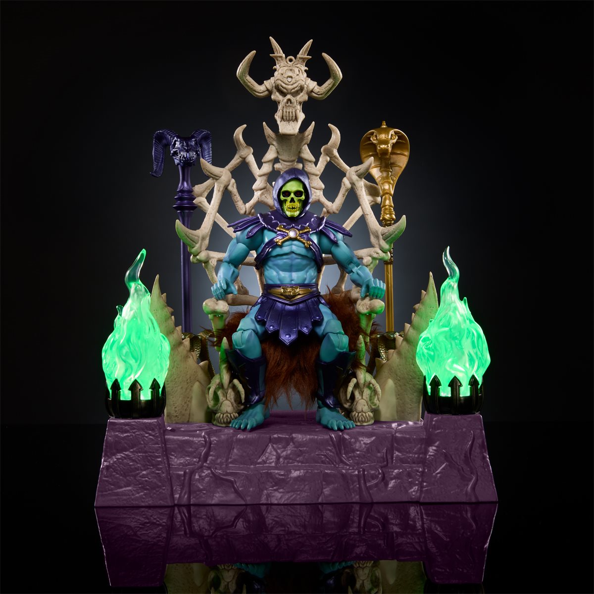 (PREVENTA) Masters of the Universe Masterverse Skeletor and Havoc Throne Action Figure Set - Fan Channel Exclusive