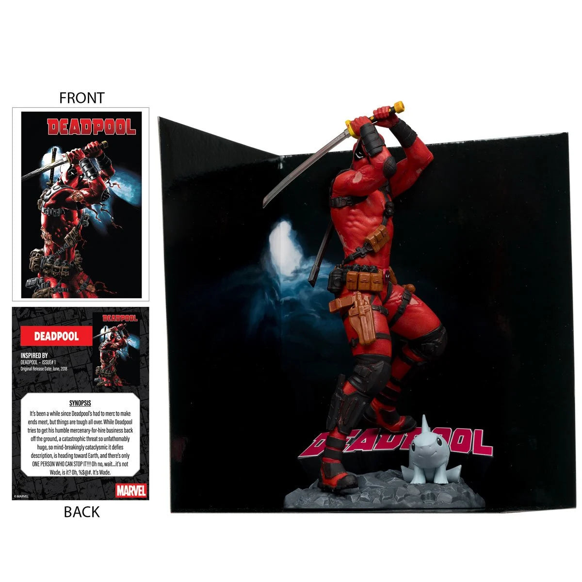 (PREVENTA) Marvel Wave 5 Deadpool #1 1:10 Scale Posed Figure with Scene