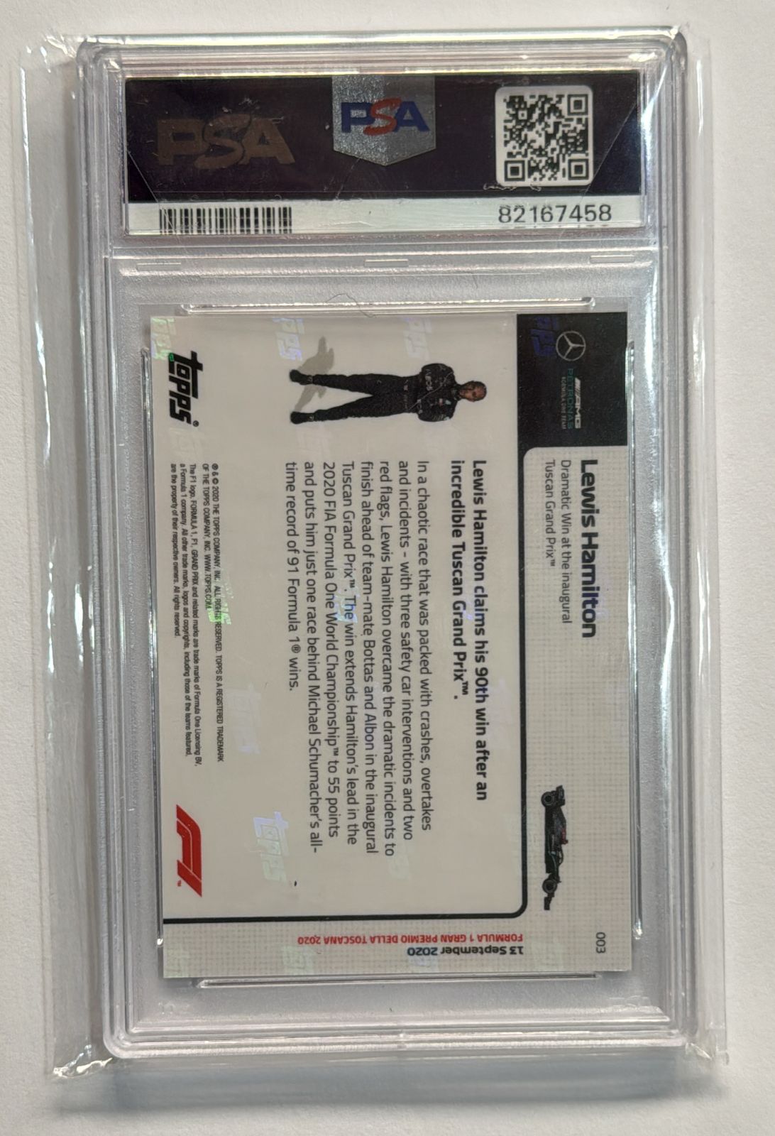 2020 TOPPS NOW LEWIS HAMILTON FORMULA 1