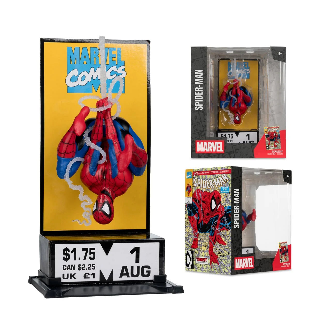 (PREVENTA) Marvel Wave 5 Spider-Man Spider-Man Corner Box 1:10 Scale Posed Figure with Scene