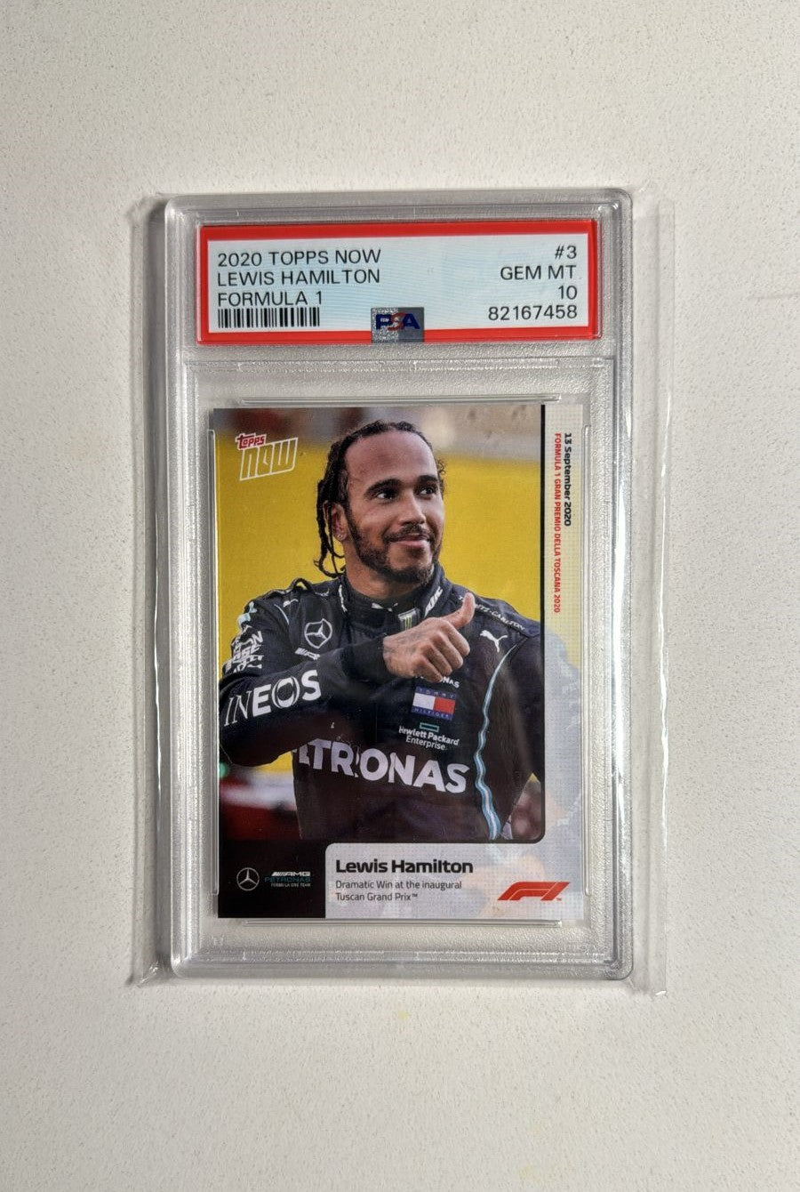 2020 TOPPS NOW LEWIS HAMILTON FORMULA 1