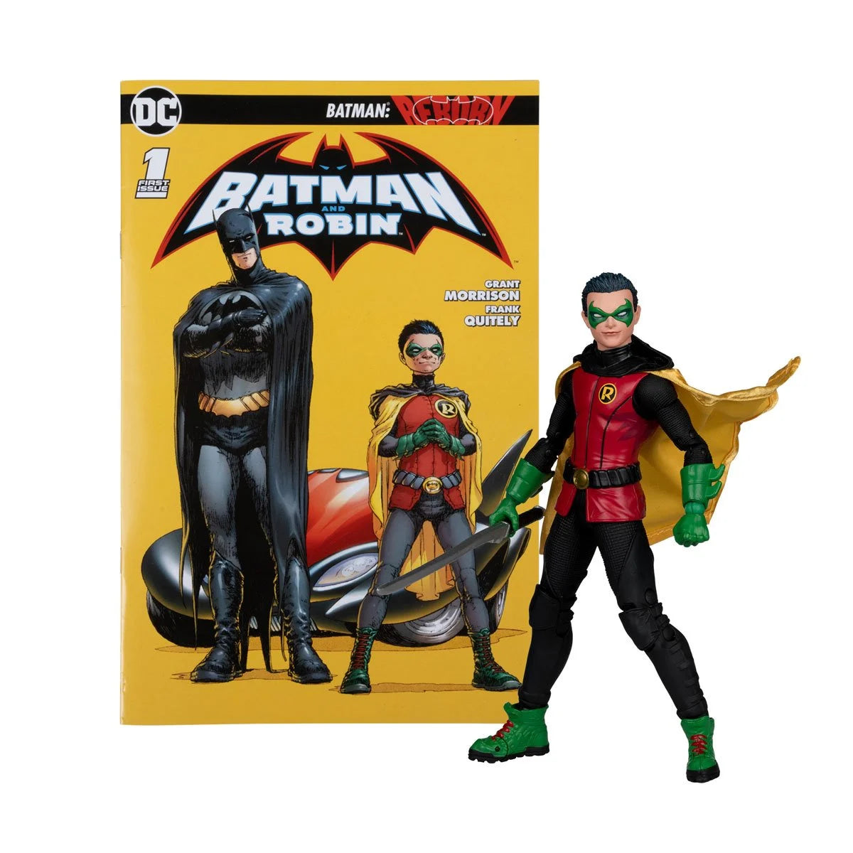 (PREVENTA) DC Page Punchers Wave 6 Robin Damian Wayne Batman: Reborn 7-Inch Scale Action Figure with Comic Book