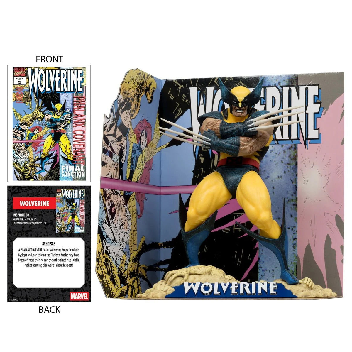 (PREVENTA) Marvel Wave 5 Wolverine #85 1:10 Scale Posed Figure with Scene