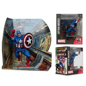 Marvel Wave 2 Captain America Captain America #100 1:10 Scale Posed Figure with Scene