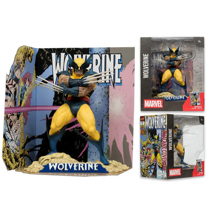 (PREVENTA) Marvel Wave 5 Wolverine #85 1:10 Scale Posed Figure with Scene