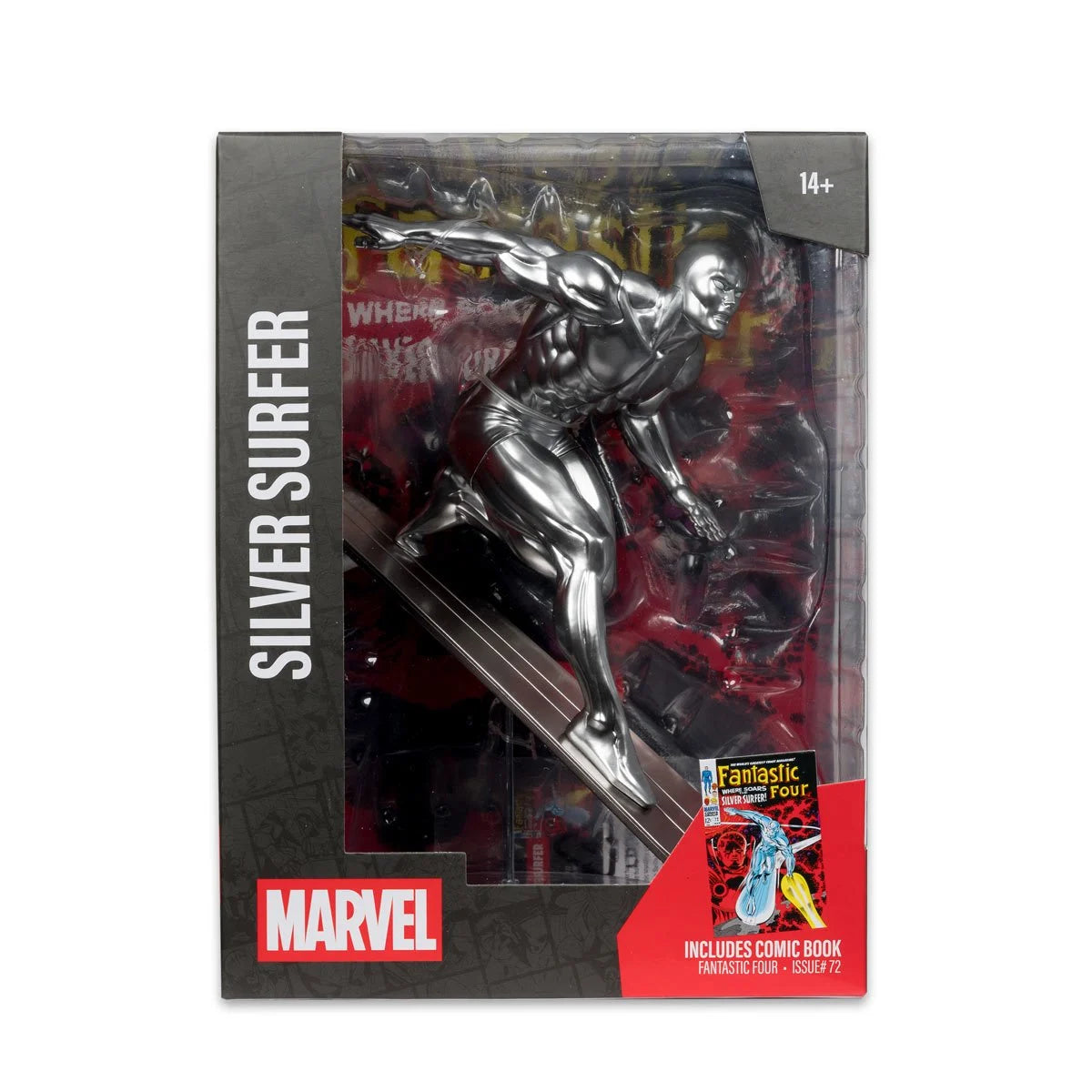 (PREVENTA) Marvel Collection Wave 6 Silver Surfer Fantastic Four #72 1:6 Scale Posed Figure with Scene and Comic