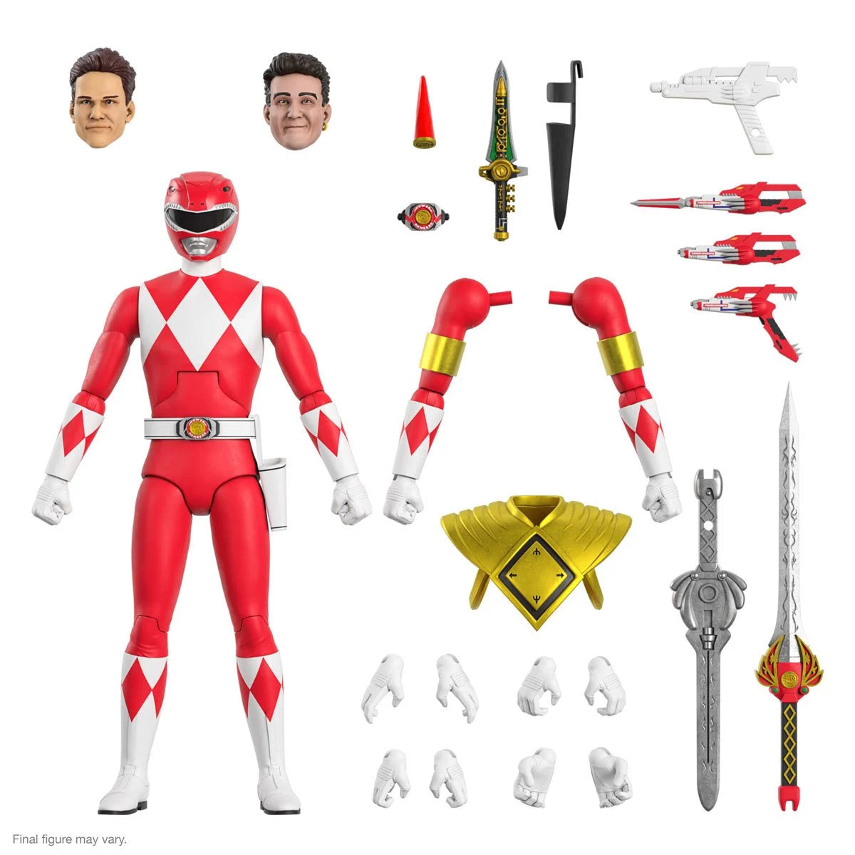 Power Rangers Ultimates Mighty Morphin Red Ranger 7-Inch Action Figure