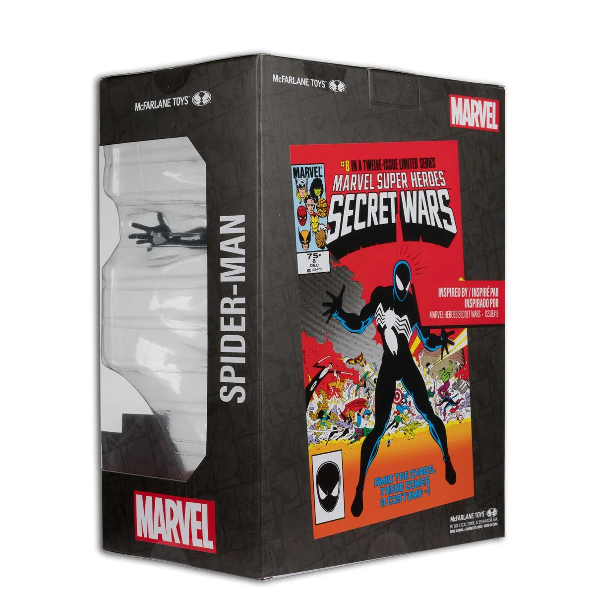 (PREVENTA) Marvel Spider Man Marvel Super Heroes Secret Wars #8 1:6 Scale Posed Figure with Scene and Comic